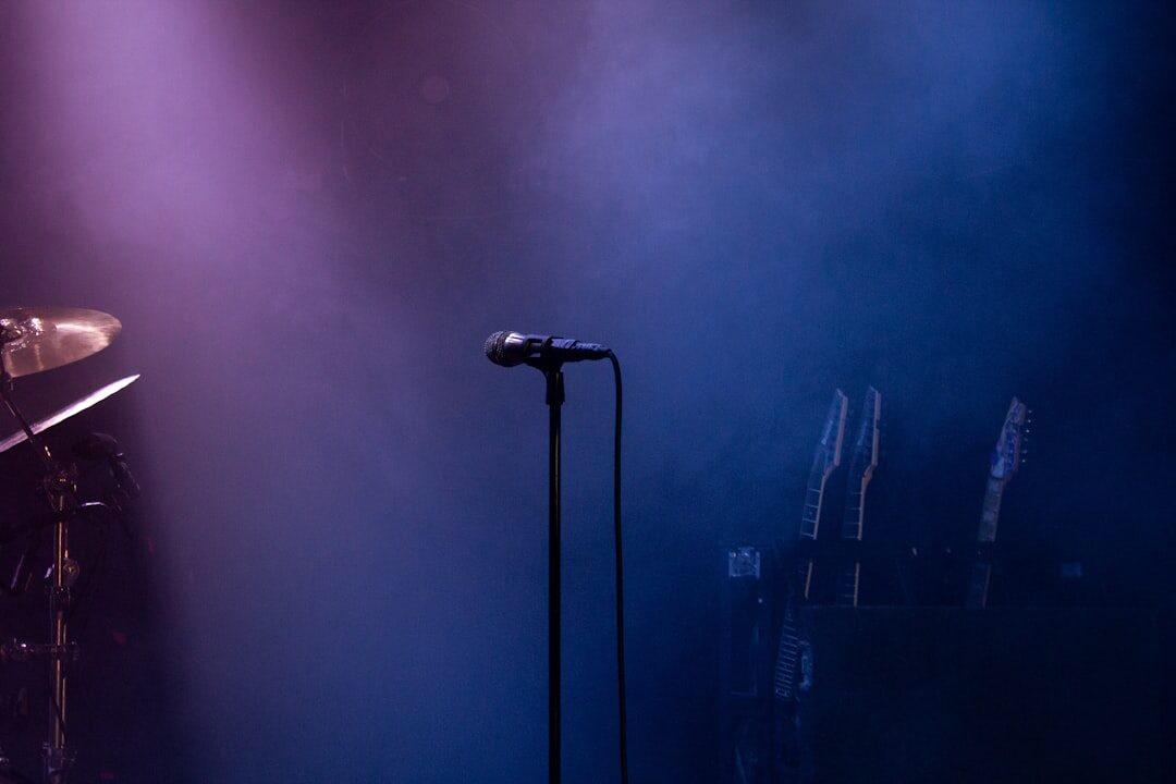 singer on tv stage