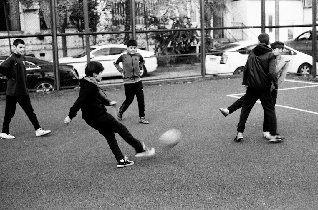 soccer team training session