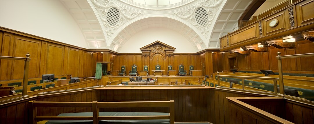 courtroom trial scene