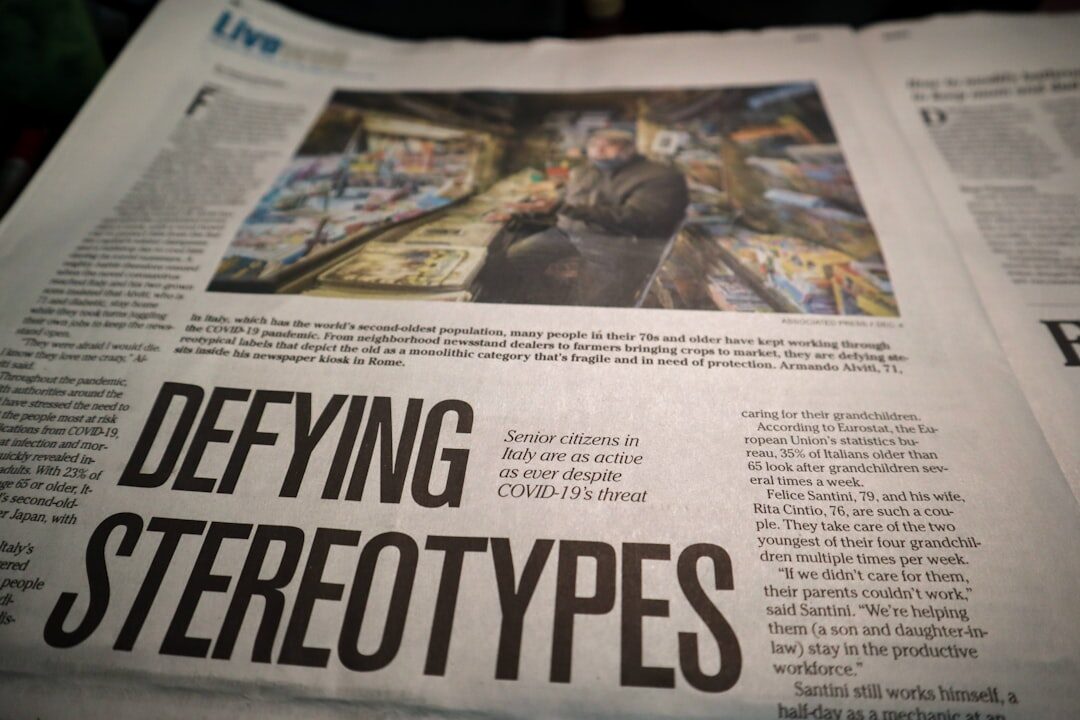 newspaper headline