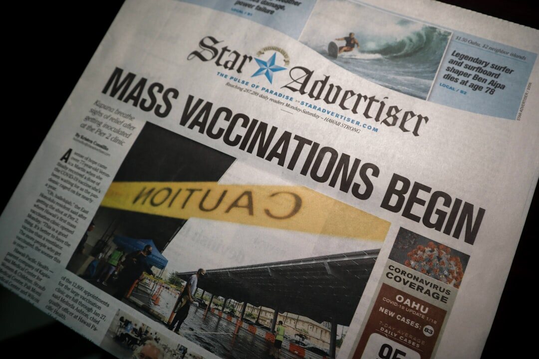 newspaper headline closeup